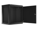 Lanberg WF01-6412-00B Szafa wisząca RACK 19" 12U 600X450 CZARNA DRZWI METALOWE (FLAT PACK)
