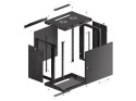 Lanberg WF01-6412-00B Szafa wisząca RACK 19" 12U 600X450 CZARNA DRZWI METALOWE (FLAT PACK)