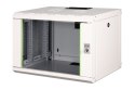 Digitus Szafa sieciowa wisząca Unique 19" 7U rack 600x450, drzwi szyba, szary, niedzielona, złożona, 100kg