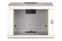Digitus Szafa sieciowa wisząca Unique 19" 7U rack 600x450, drzwi szyba, szary, niedzielona, złożona, 100kg