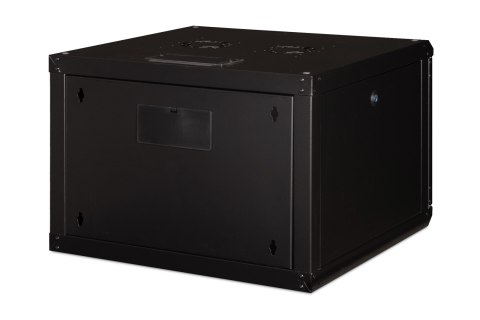 Digitus Szafa sieciowa wisząca Unique 19" 7U rack 600x600, drzwi szyba, czarny, niedzielona, złożona, 100kg