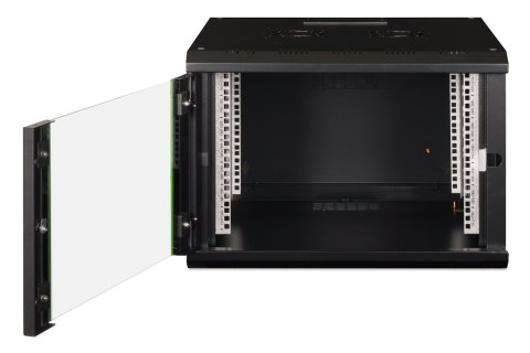 Digitus Szafa sieciowa wisząca Unique 19" 7U rack 600x600, drzwi szyba, czarny, niedzielona, złożona, 100kg