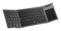 Inateck KB06101_STEEL GRAY klawiatura Dom RF Wireless + Bluetooth QWERTZ Angielski Czarny