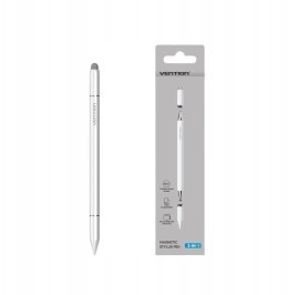 Magnetyczny rysik Vention 3 w 1 ze stopu aluminium biały
