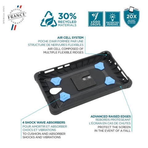 Mobilis 067014 etui na tablet 20,3 cm (8") Pokrowiec Czarny