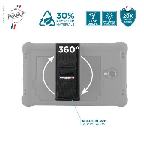 Mobilis 067014 etui na tablet 20,3 cm (8") Pokrowiec Czarny