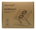 RealPower 495562 stojak na laptop Podstawka na notebooka Stal nierdzewna 43,2 cm (17")