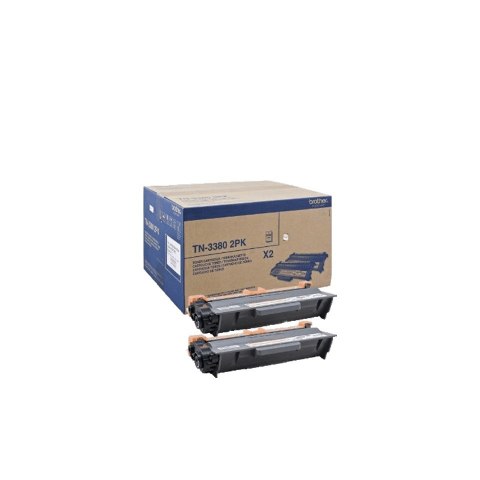 Brother TN-3380TWIN kaseta z tonerem 2 szt. Oryginalny Czarny