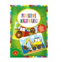 Piaskowe malowanki-Koparka, Traktor 20946. Brak