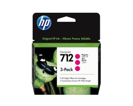 Tusz HP 3ED78A 712 DesignJet 29ml (3szt.) Purpurowy