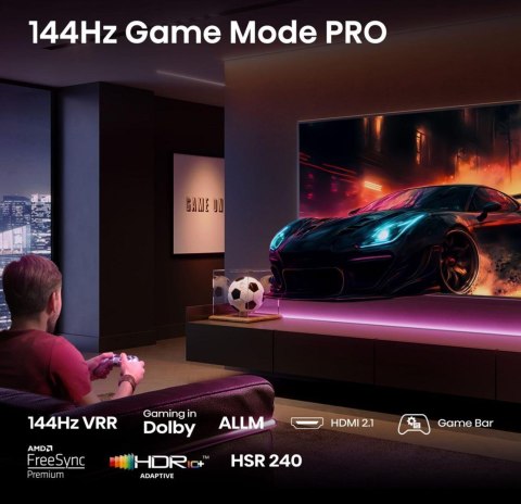 Hisense E7Q PRO 43E7Q PRO 109,2 cm (43") 4K Ultra HD Smart TV Wi-Fi Czarny