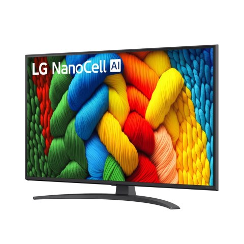 LG NanoCell AI 43NANO81A6A 109,2 cm (43") 4K Ultra HD Smart TV Wi-Fi Czarny