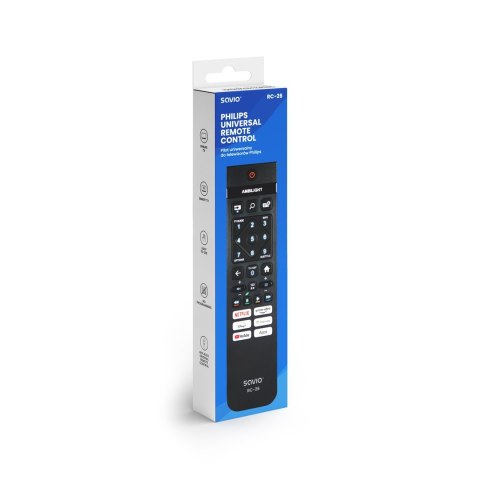 SAVIO PILOT UNIWERSALNY/ZAMIENNIK DO TV PHILIPS - SMART TV RC-26