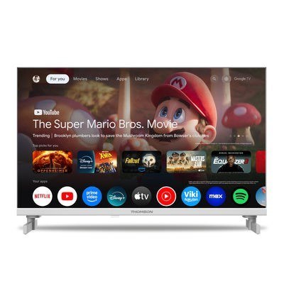 Telewizor LCD 24" THOMSON 24HG2S15CW HD Smart TV Google TV Wi-Fi Biały