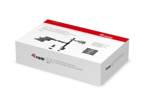 Equip 650119 uchwyt / stojak do monitorów 81,3 cm (32") Biurko Czarny