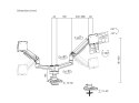Equip 650183 uchwyt / stojak do monitorów 88,9 cm (35") Biurko Biały