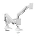 Equip 650183 uchwyt / stojak do monitorów 88,9 cm (35") Biurko Biały