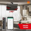 MACLEAN UCHWYT ELEKTRYCZNY DO TV, SUFITOWY, TUYA, MAX. VESA 800X400, REG. W POZ. +90°~-90°, DLA TV 43-86", MAX. 45KG MC-109 T