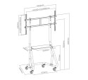 Uchwyt do wózka RTV 152.40cm (60")-105"/100kg