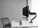Wyposażenie: Uchwyt biurkowy 17"-27"/3TFT 360 Sprężyna gazowa 6 kg srebrny lite Sprzedaż detaliczna