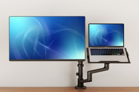 Neomounts DS20-425BL2 uchwyt / stojak do monitorów 68,6 cm (27") Biurko Czarny