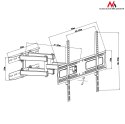 Uchwyt do telewizora Maclean MC-762 (Uchylny - 70"; max. 30kg)