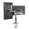 LogiLink BP0077 uchwyt / stojak do monitorów 68,6 cm (27") Biurko Czarny, Stal nierdzewna