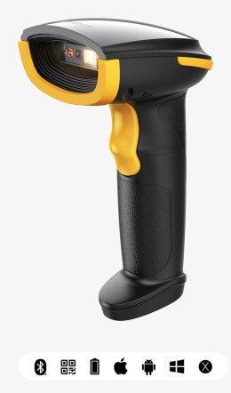Inateck BCST-23 Ręczny czytnik kodów kreskowych 2D CMOS Czarny, Żółty