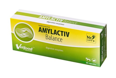 Vetfood Amylactiv Balance na trawienie pies i kot 60 kapsułek