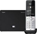 Gigaset BasicLine IP + COMFORT 500HX Telefon w systemie DECT Nazwa i identyfikacja dzwoniącego Czarny, Srebrny