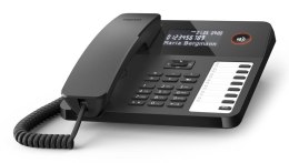 Gigaset DESK 600 Telefon analogowy Nazwa i identyfikacja dzwoniącego Czarny