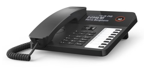Gigaset DESK 600 Telefon analogowy Nazwa i identyfikacja dzwoniącego Czarny