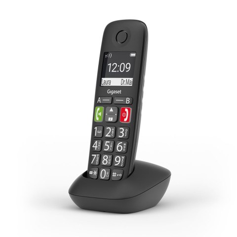 Gigaset E290HX Telefon analogowy/DECT Nazwa i identyfikacja dzwoniącego Czarny