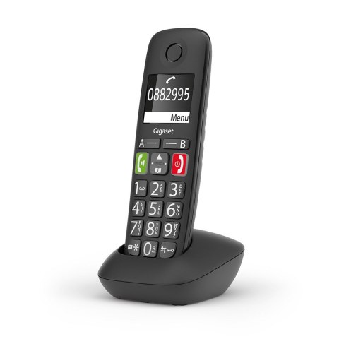 Gigaset E290HX Telefon analogowy/DECT Nazwa i identyfikacja dzwoniącego Czarny