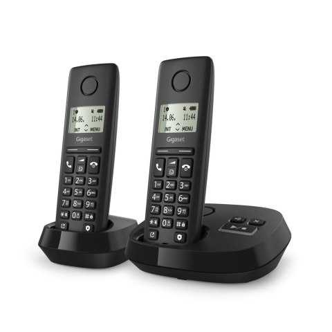 Gigaset PURE 100A Duo - Telefon bezprzewodowy - Automatyczna sekretarka z ID dzwoniącego - ECO DECT/GAP - + Dodatkowa słuchawka