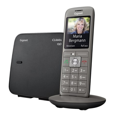 Telefon Gigaset CL660A w systemie DECT Antracyt, Czarny