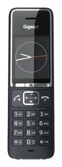 Telefon Gigaset E560 z systemem DECT, identyfikacja dzwoniącego, Czarny, Srebrny
