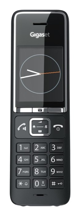 Telefon Gigaset E560 z systemem DECT, identyfikacja dzwoniącego, Czarny, Srebrny