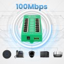 Extralink Gigabit PoE Injector 8 Portowy Aktywny, 8 portów Gigabit 802.3at/af, Mode A