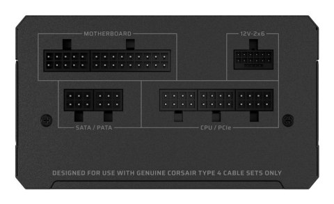 Corsair RM750e moduł zasilaczy 750 W 24-pin ATX ATX Czarny
