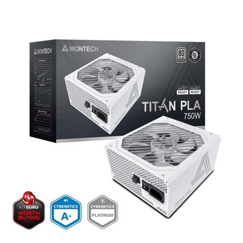 Zasilacz Montech Titan PLA 750W - 80 PLUS & Cybenetics Platinum, modularny, PCIe 5.1 - 750 Watt