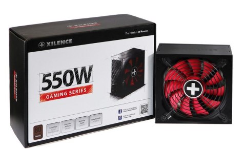 Xilence Performance A+ XN215 moduł zasilaczy 550 W 20+4 pin ATX ATX Czarny