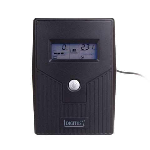DIGITUS UPS LINE-INERACTIVE LCD BASIC ZASILACZ AWARYJNY 600VA/360W DN-170063-LCD-B