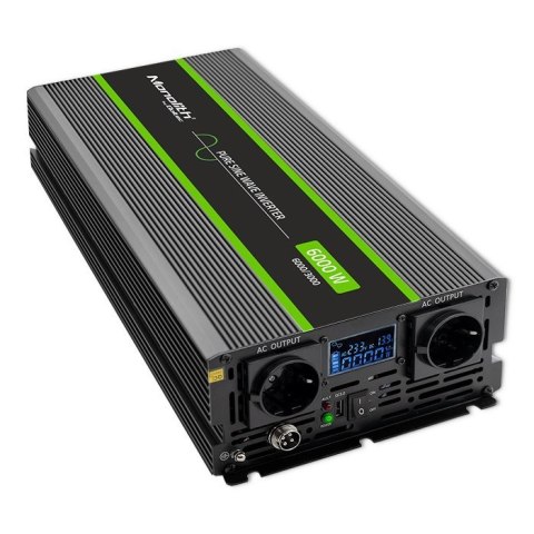 Przetwornica napięcia Monolith 3000W 6000W 24V na 230V Czysty Sinus LCD