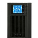 Qoltec 53042 zasilacz UPS Podwójnej konwersji (online) 1 kVA 800 W 2 x gniazdo sieciowe