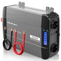 Qoltec Przetwornica napięcia Pure Sine Wave | 12V na 230V | 1500/3000W | LCD | USB | USB-C | Kompatybilna z LiFePO4 GEL AGM