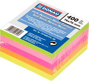 ND39_151868 NOTES SPRZYL 76X76/400K DON NEON MIX KOL FOL DONAU