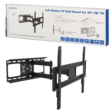 Logilink Logilink BP0028 Uchwyt ścienny TV, 37"-70", pochylenie +10°-20°, obrót +-90°, 475 mm Logilink | Uchwyt ścienny | 37-70 " | Maksy