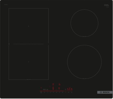 Płyta indukcyjna Bosch PVS61RHB1E Serie 6 60 cm | 4 pola | CombiZone | sterowanie okapem | WiFi Home Connect | czarny | bezramko