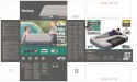 Bestway 6716T dmuchany materac Podwójny materac Niebieski, Szary